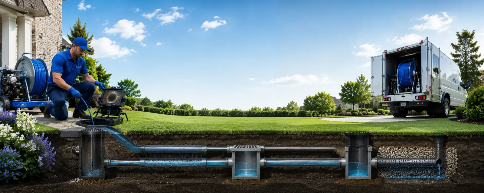 Outdoor drain cleaning information for Sarah, MS